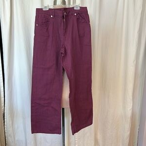 H&M Divided Easy Soul Purple Wide Leg Jeans  6
